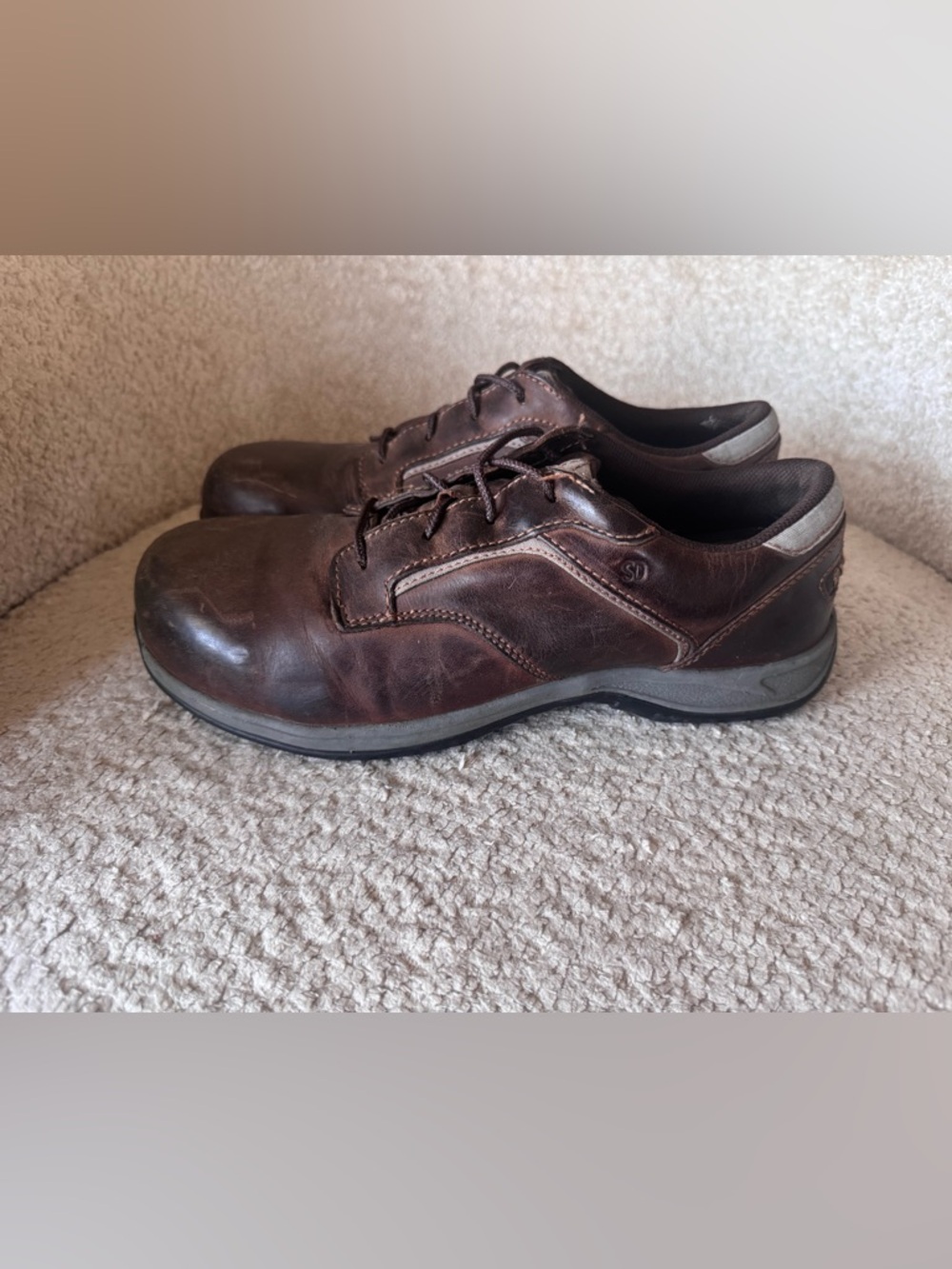 Red Wing Comfort Pro 6708 Men’s Brown Leather Safety Toe Oxford Work Shoes 8.5 D